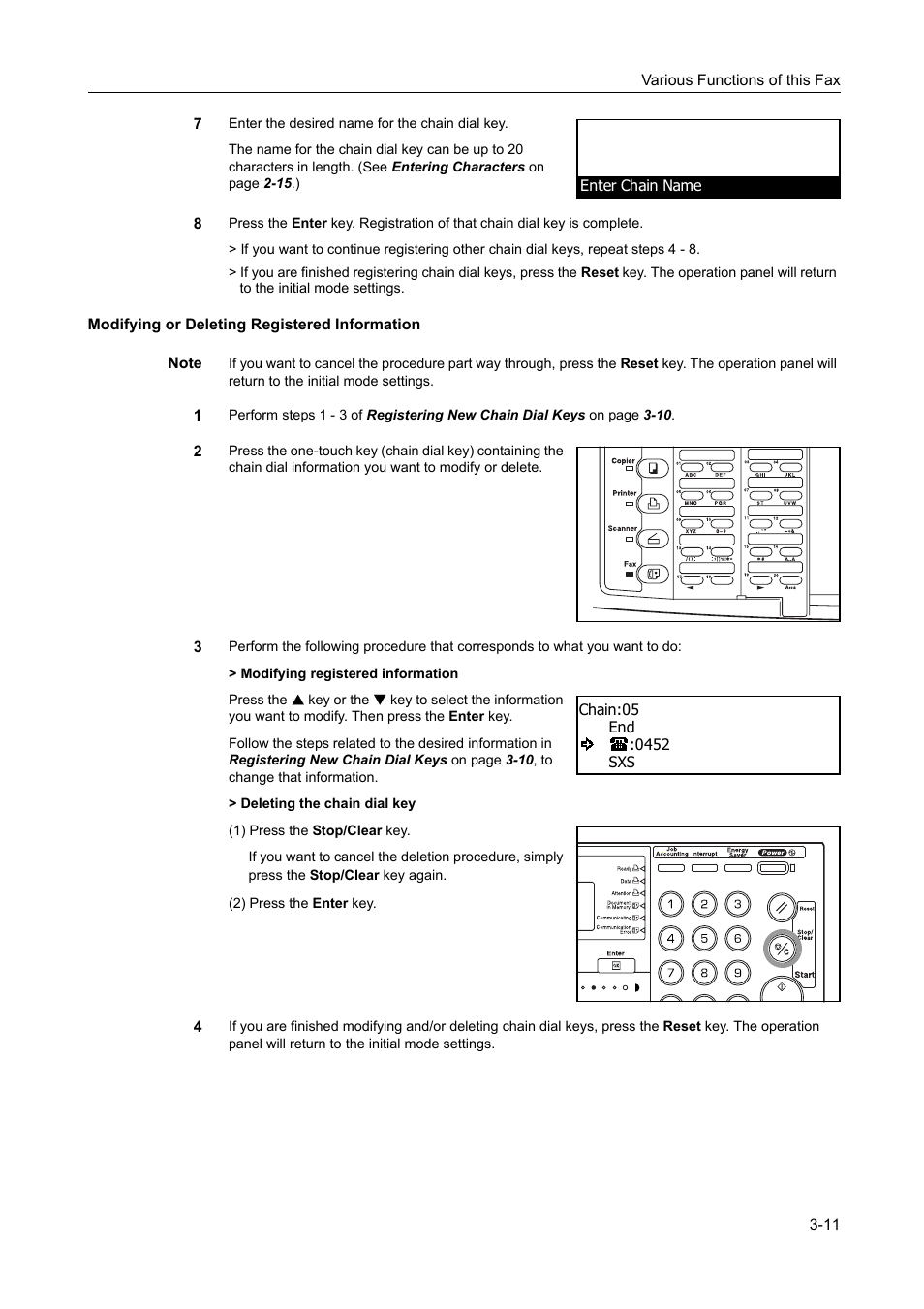 Modifying or deleting registered information, Modifying or deleting registered information -11 | TA Triumph-Adler DC 2116 User Manual | Page 79 / 219