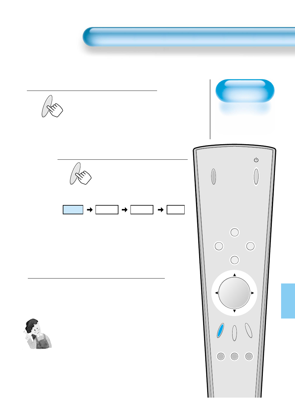 Selecting picture mode, Menu on the screen will disappear, Selecting auto picture mode | Daewoo DP-42WM User Manual | Page 31 / 51