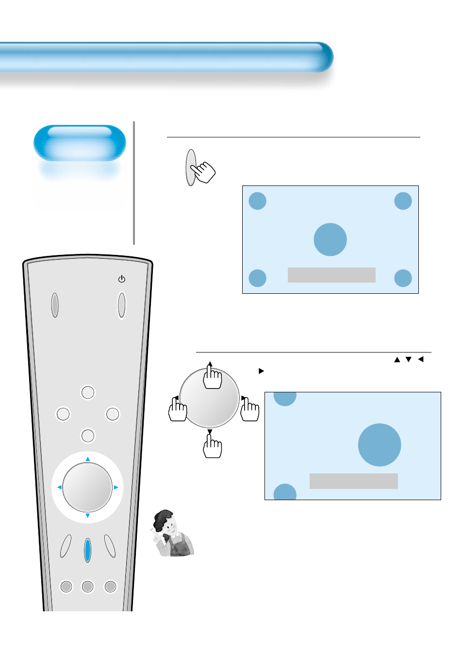 Press the ‘freeze’ button, Move the screen position, Watching a still image | Daewoo DP-42WM User Manual | Page 40 / 51