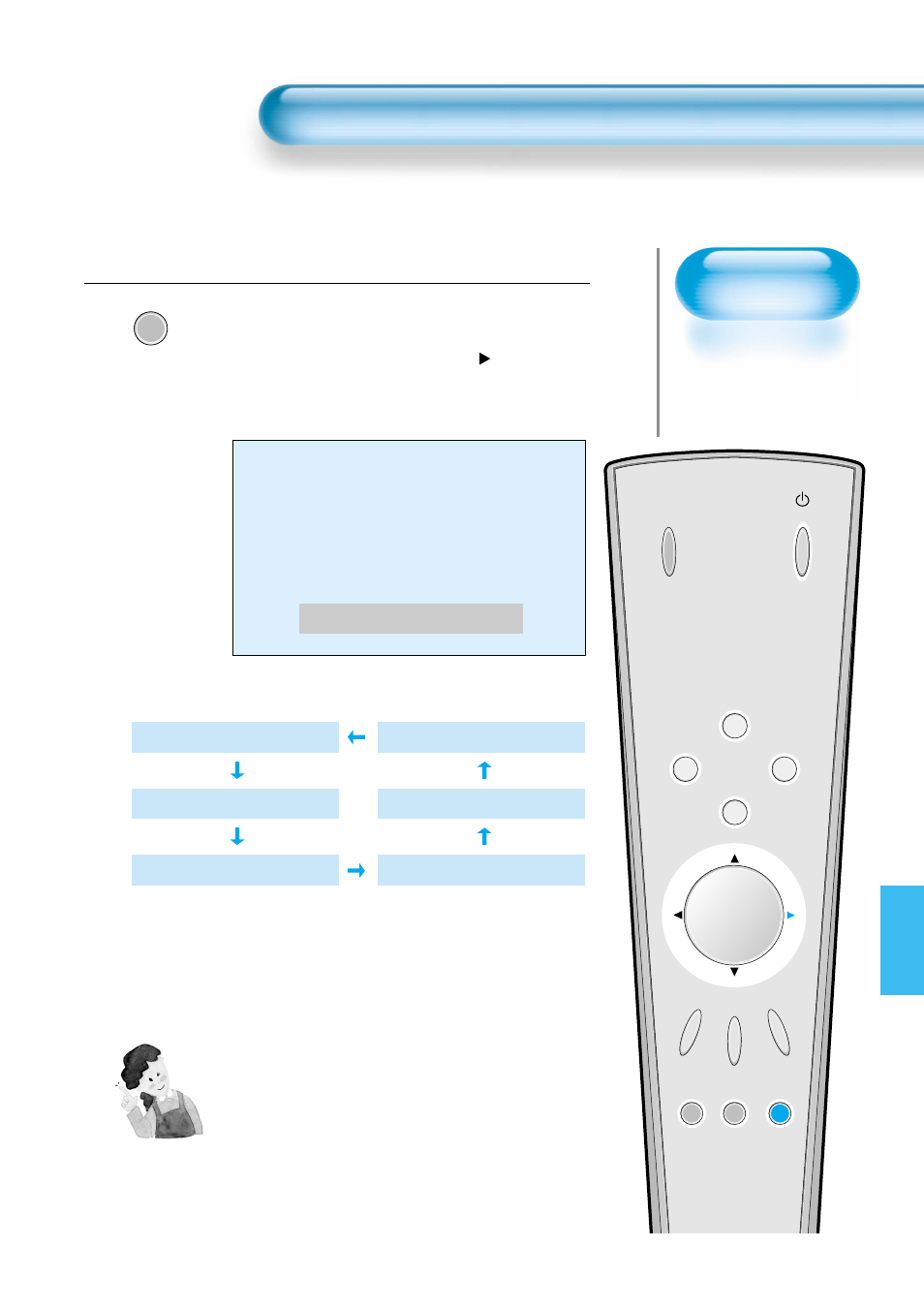 Press the sleep button, Setting sleep timer | Daewoo DP-42WM User Manual | Page 49 / 51