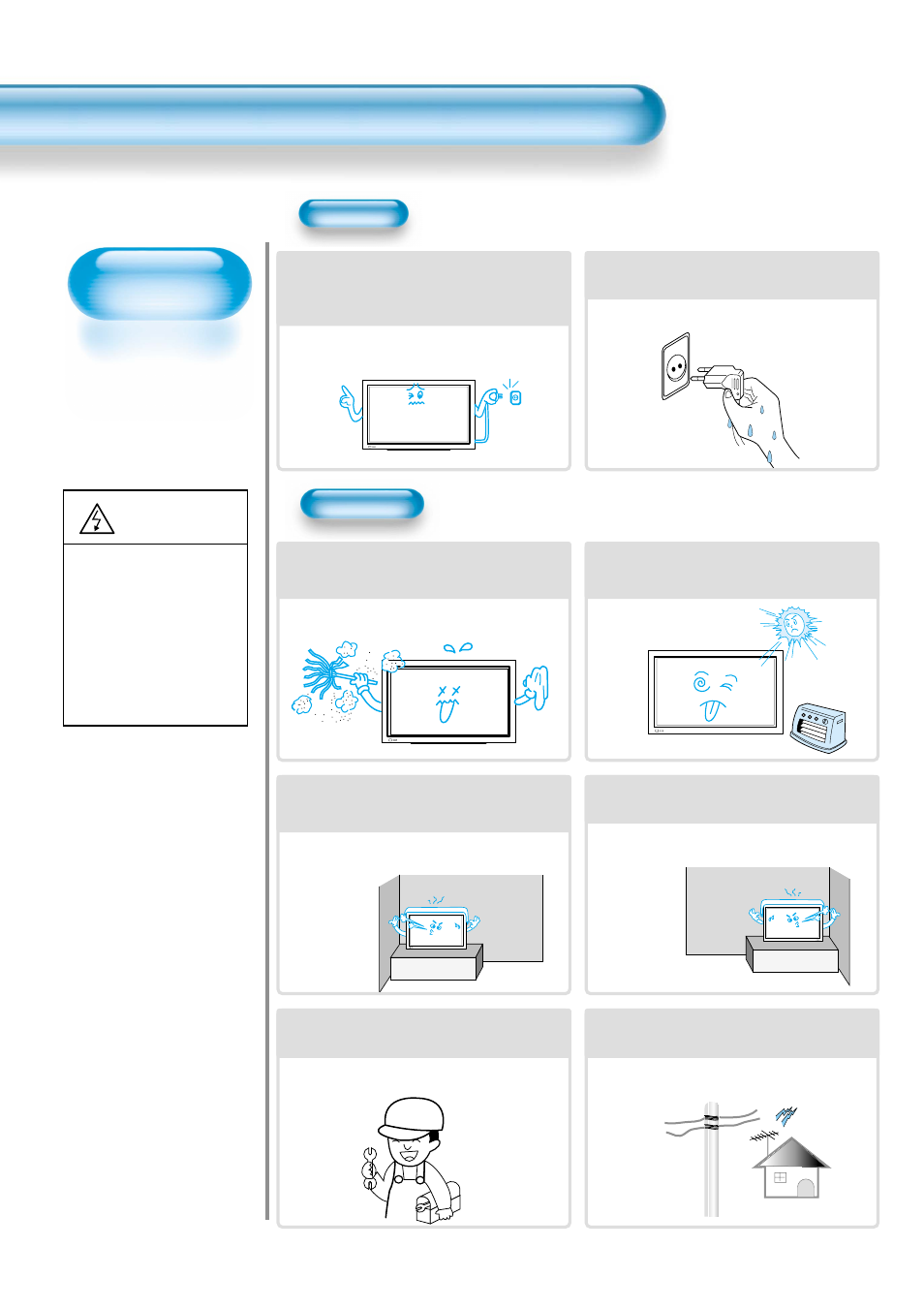 Safety precautions, Always obey all safety messages, Caution | Power installation | Daewoo DP-42WM User Manual | Page 6 / 51