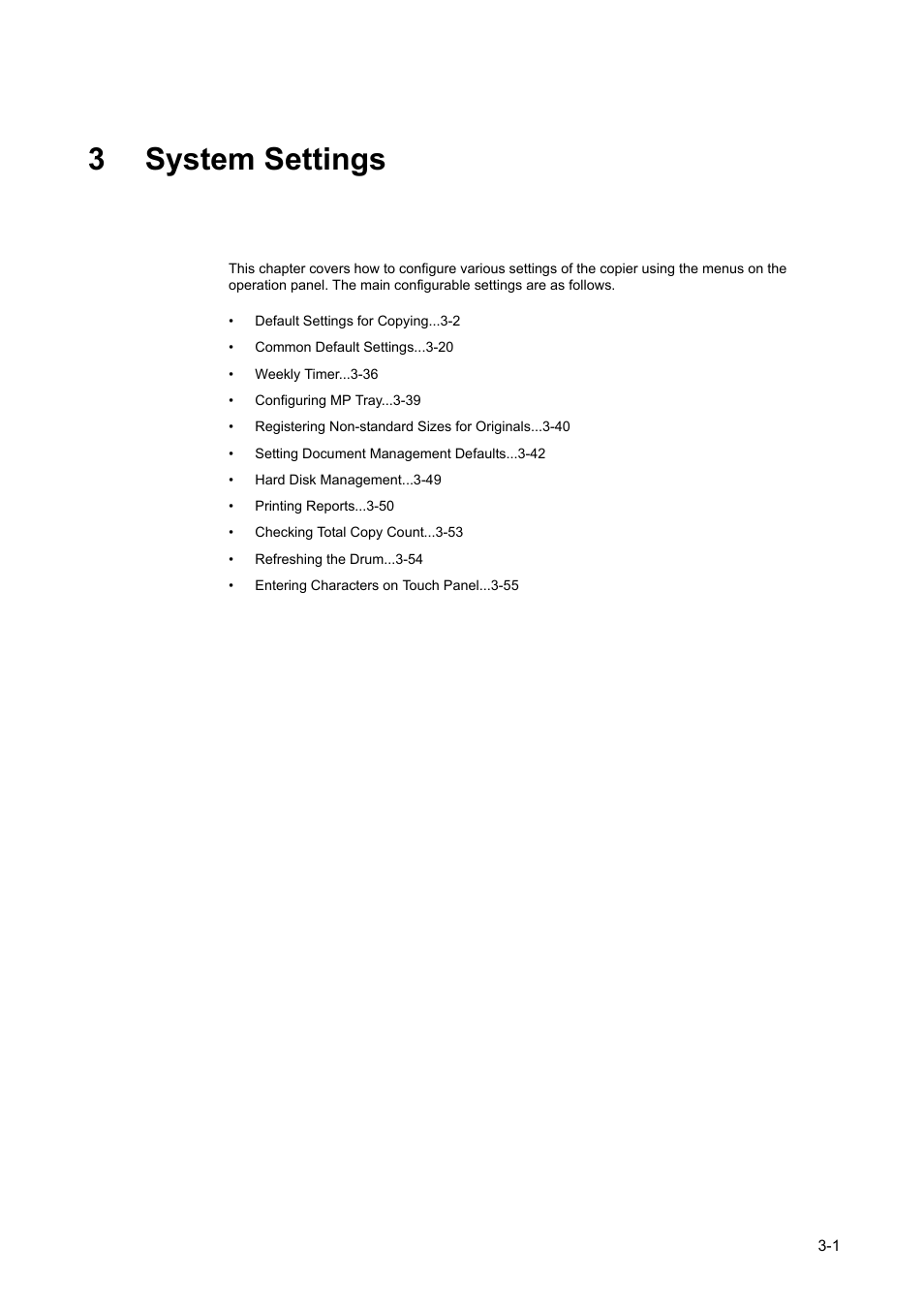 3 system settings, 3 system, Settings | 3system settings | TA Triumph-Adler DC 2162 User Manual | Page 101 / 210