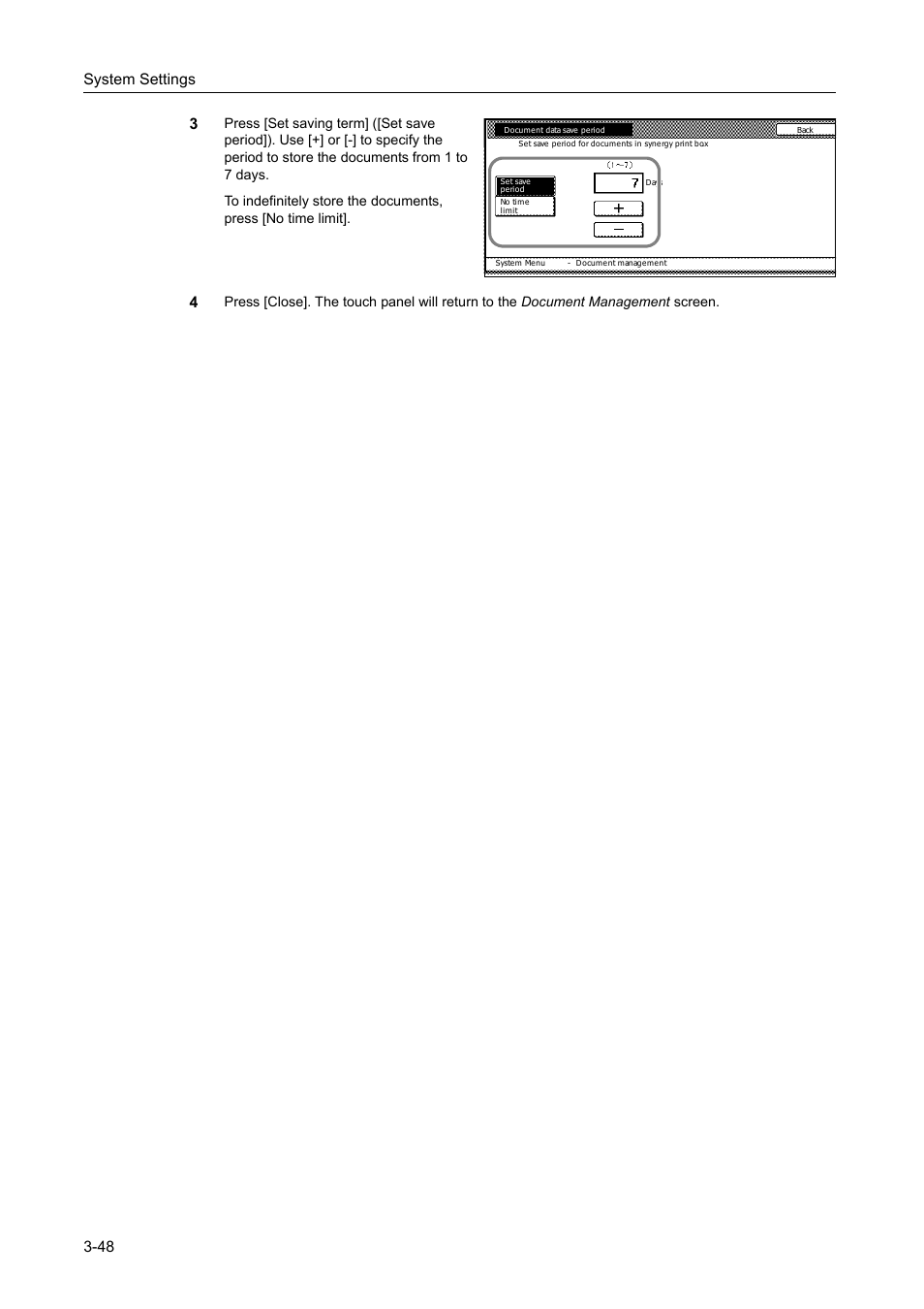 System settings 3-48 3 | TA Triumph-Adler DC 2162 User Manual | Page 148 / 210