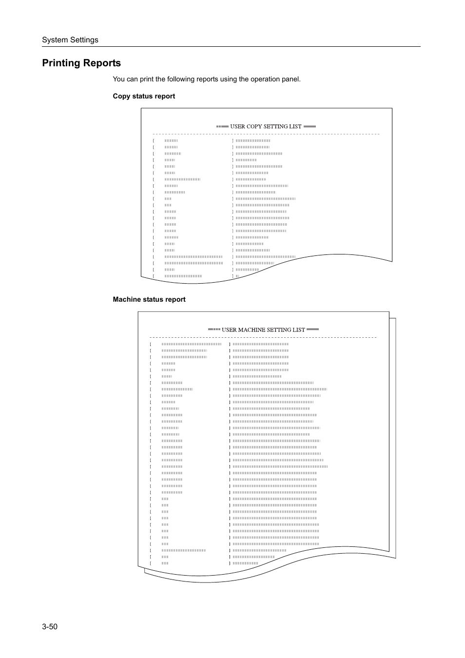 Printing reports, Printing reports -50 | TA Triumph-Adler DC 2162 User Manual | Page 150 / 210