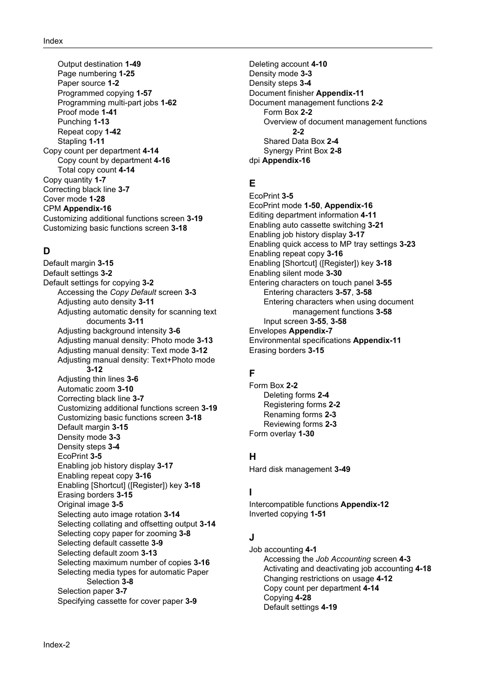 TA Triumph-Adler DC 2162 User Manual | Page 206 / 210