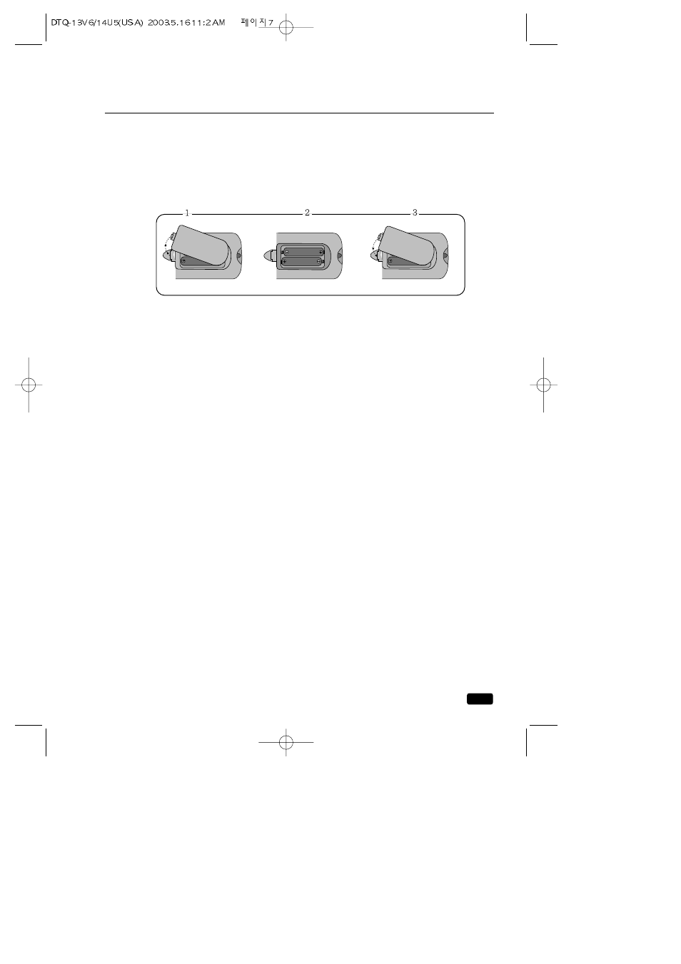 Installing your remote control batteries | Daewoo DTQ 13V1FC User Manual | Page 10 / 27