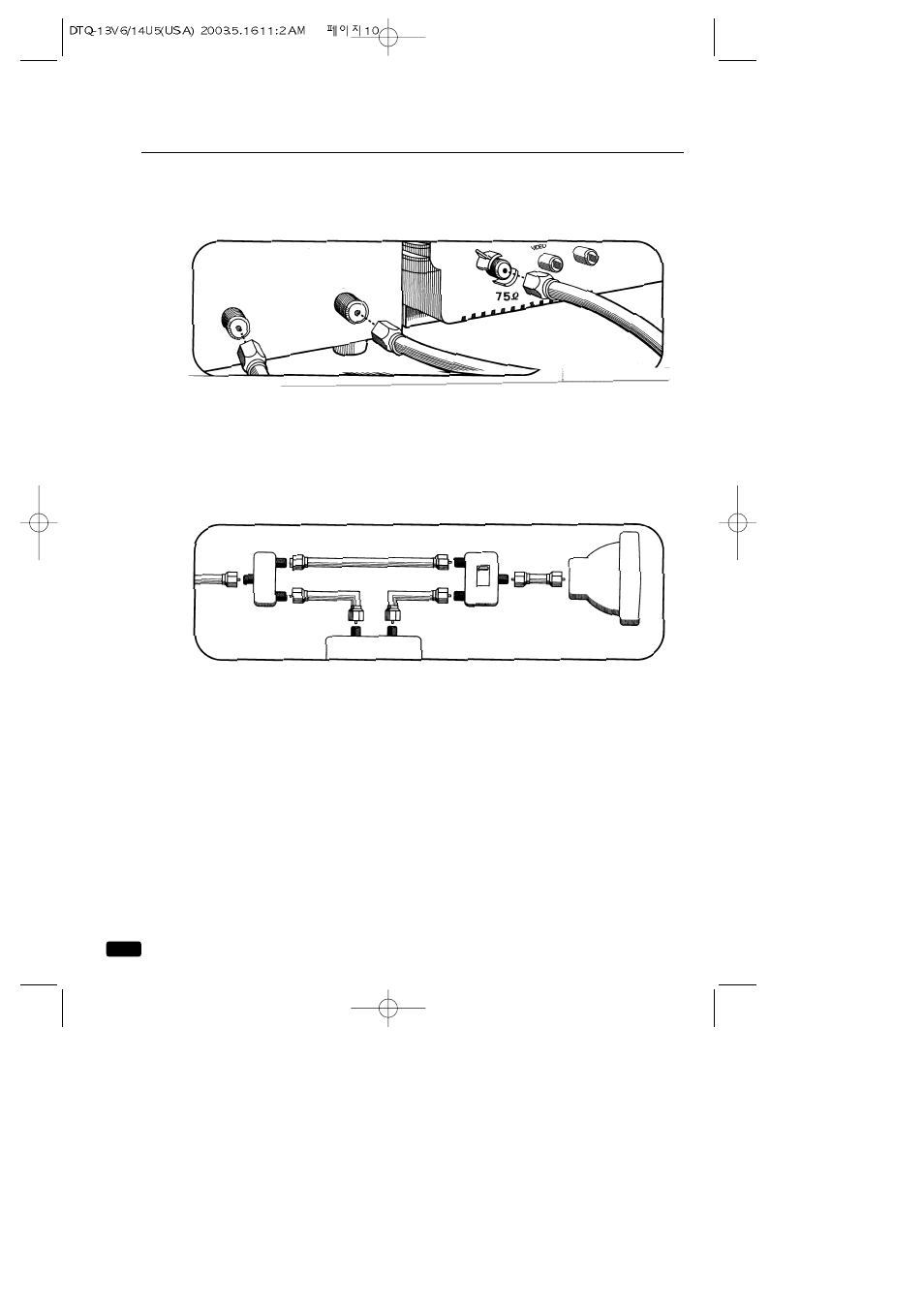 Connecting other pieces of equipment, Converter box in out | Daewoo DTQ 13V1FC User Manual | Page 13 / 27