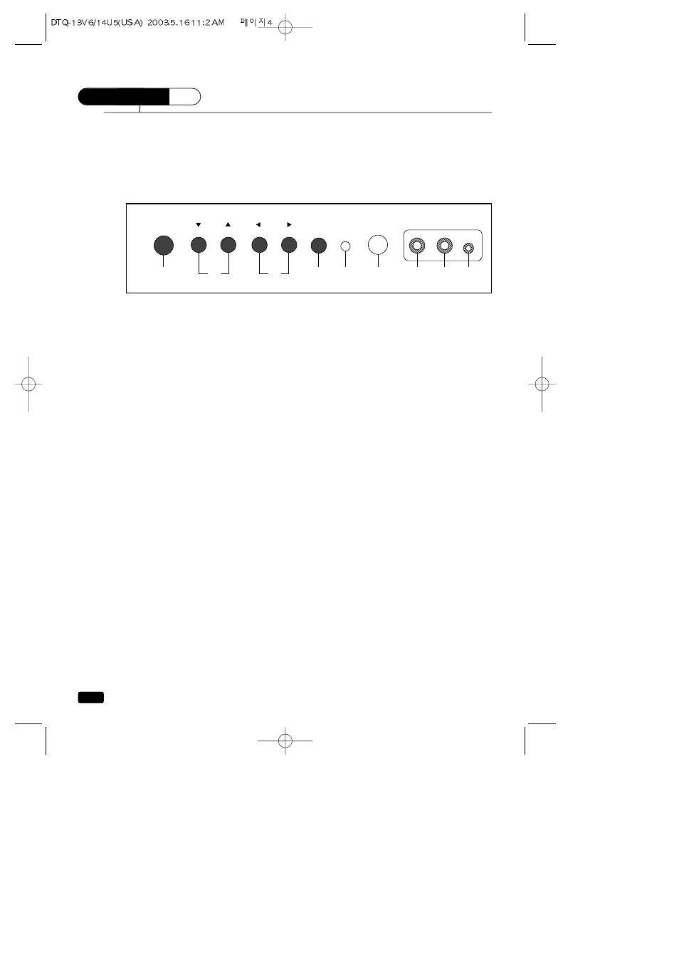 Overview of your equipment, Your tv's front panel | Daewoo DTQ 13V1FC User Manual | Page 7 / 27