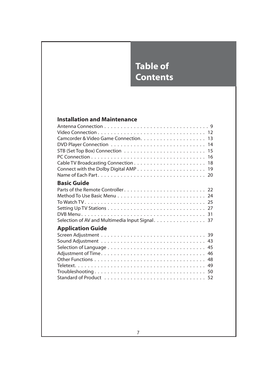 Daewoo DLT-32C7 User Manual | Page 7 / 53