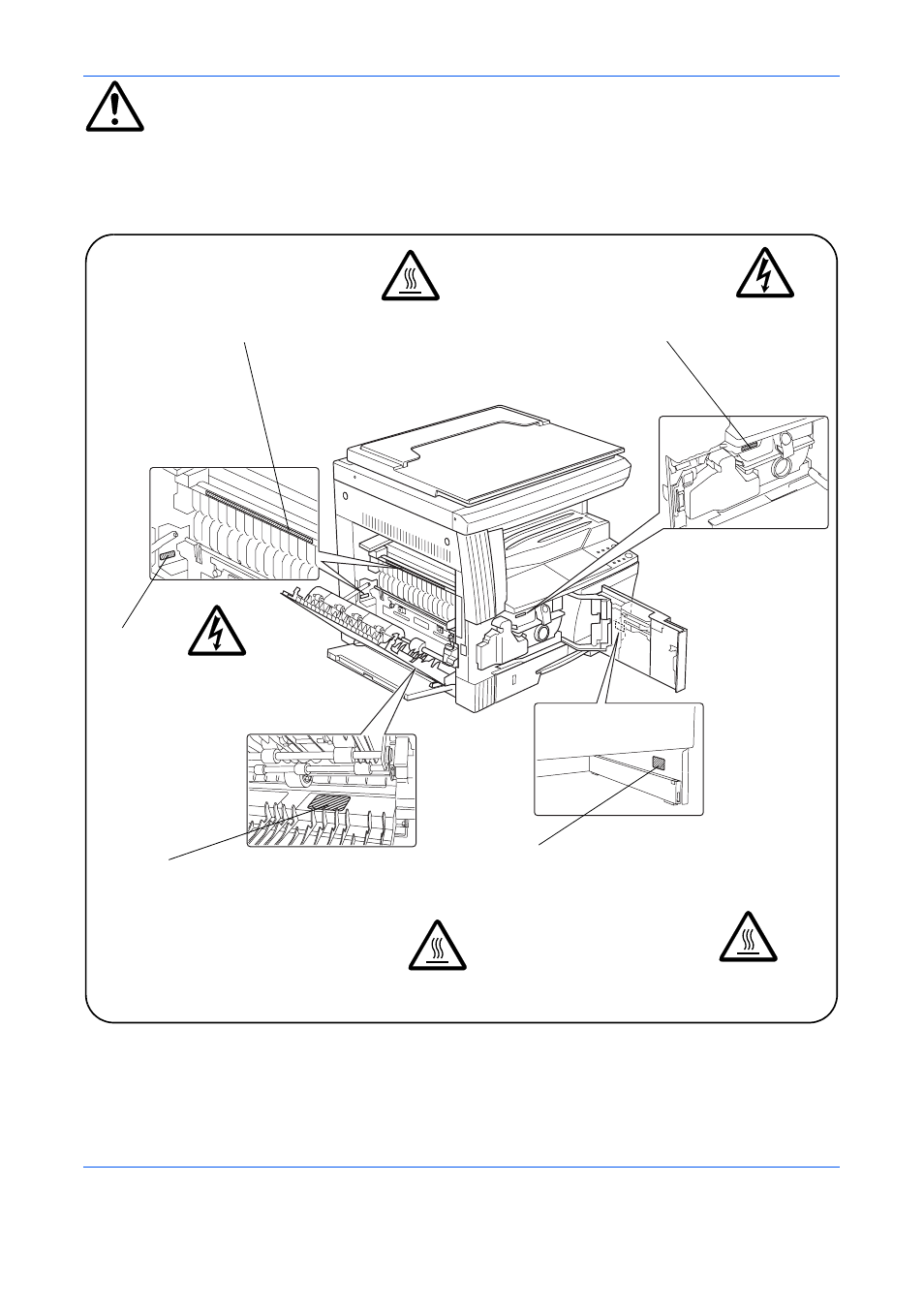 Caution labels | TA Triumph-Adler DC 2216 User Manual | Page 10 / 148