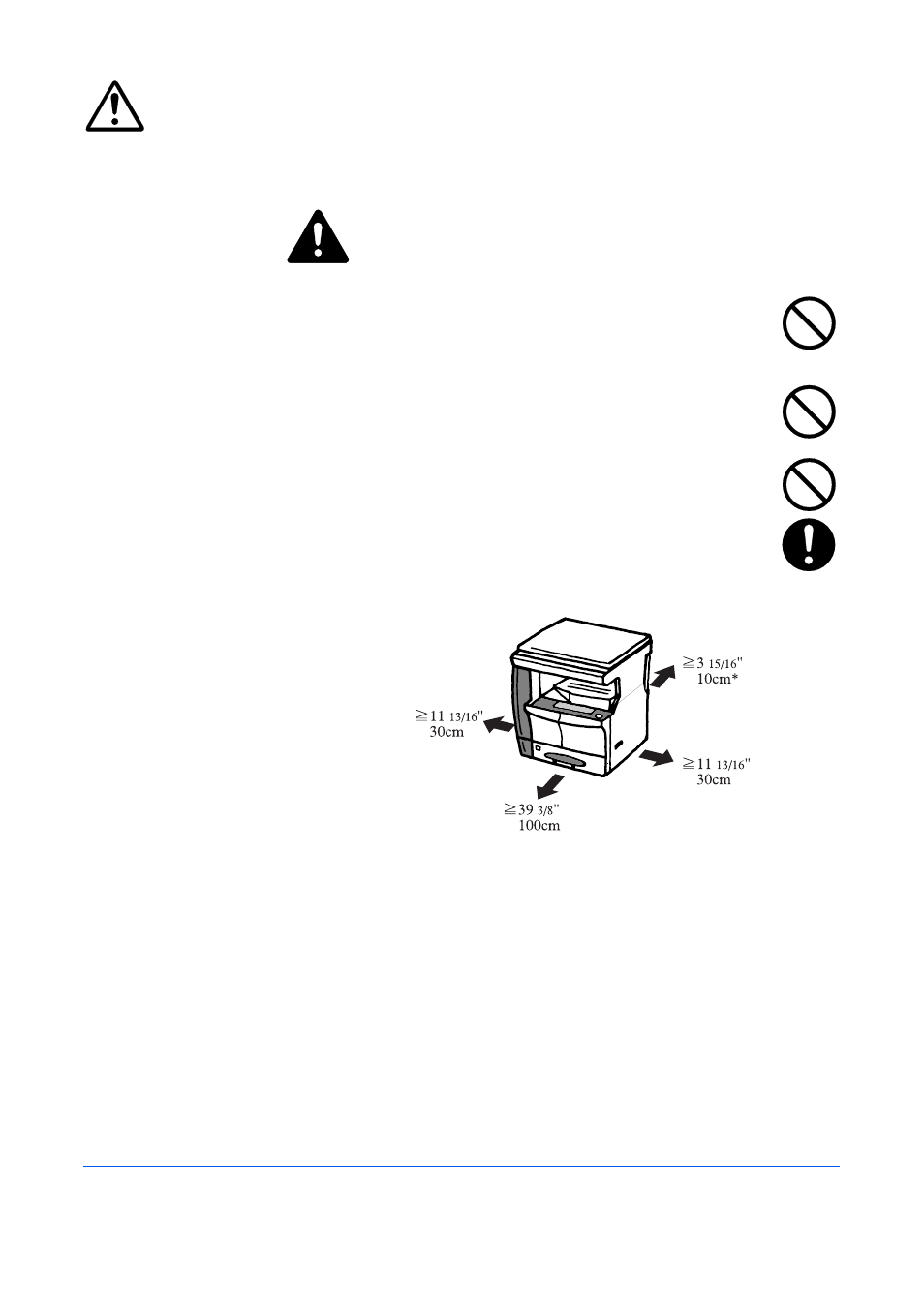 Installation precautions, Environment | TA Triumph-Adler DC 2216 User Manual | Page 11 / 148