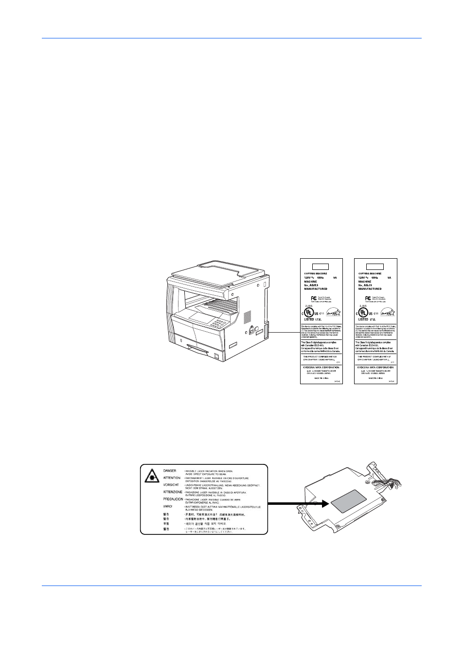 Safety of laser beam (usa), Safety of laser beam, The cdrh act | Optical unit | TA Triumph-Adler DC 2216 User Manual | Page 18 / 148