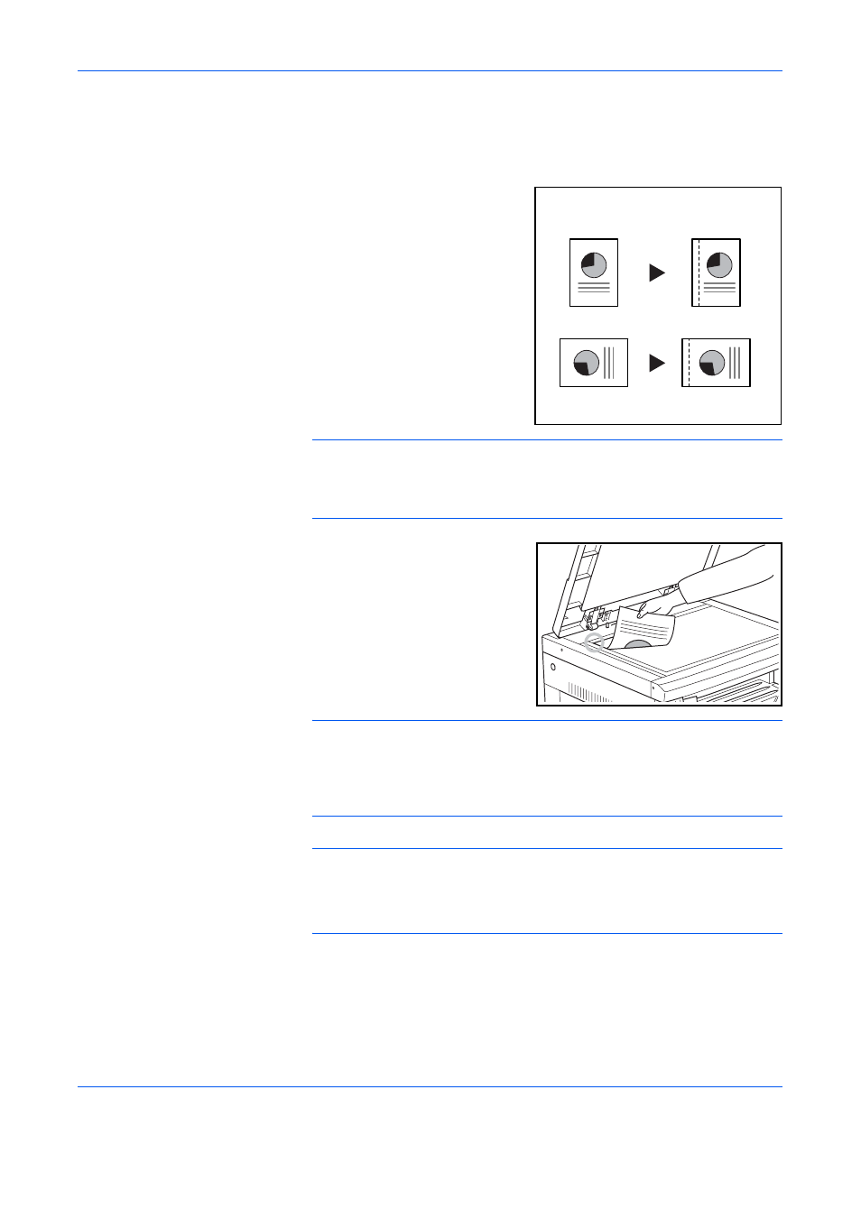 Making a margin space on the copies, Standard margin, Making a margin space on the copies -8 | TA Triumph-Adler DC 2216 User Manual | Page 58 / 148