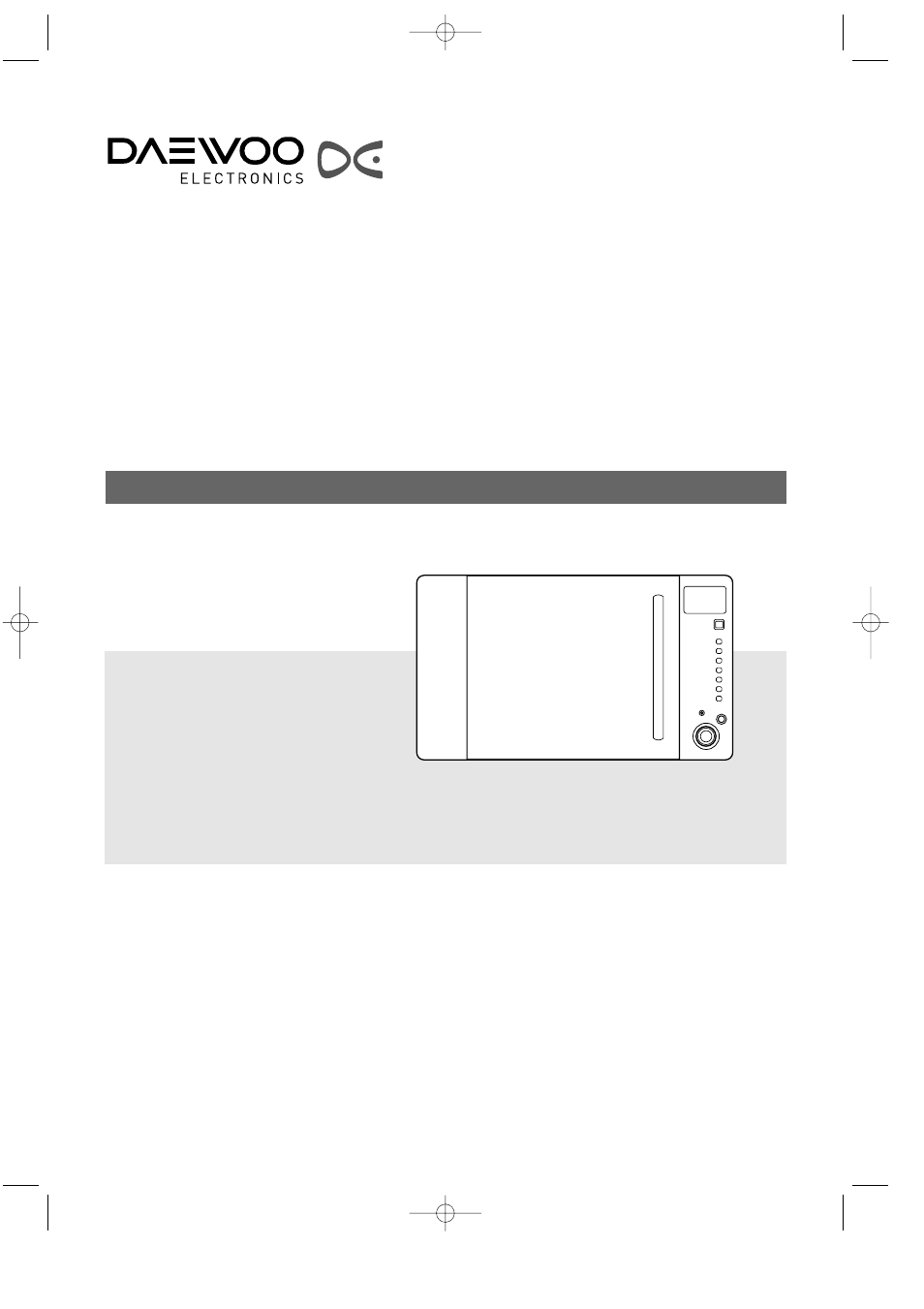 Daewoo KOC-8H4TSL User Manual | 23 pages