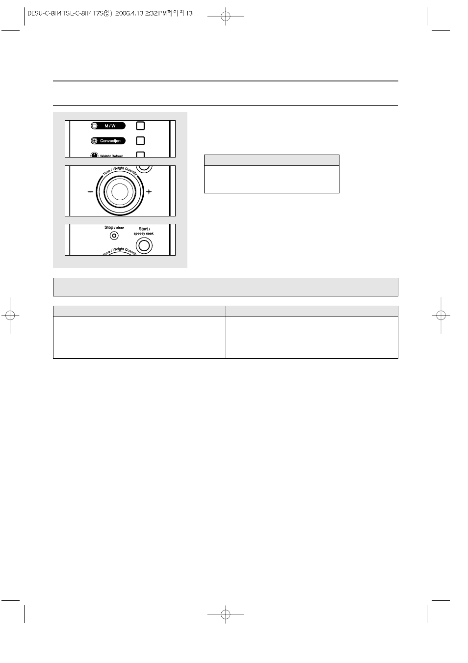 Convection cooking(traditional cooking) | Daewoo KOC-8H4TSL User Manual | Page 14 / 23