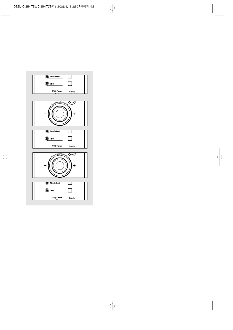 Before operation, Setting the clock | Daewoo KOC-8H4TSL User Manual | Page 9 / 23