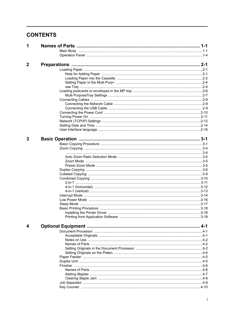 TA Triumph-Adler DC 2218 User Manual | Page 3 / 114