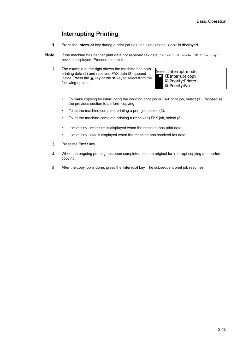 Interrupting printing | TA Triumph-Adler DC 2218 User Manual | Page 56 / 114