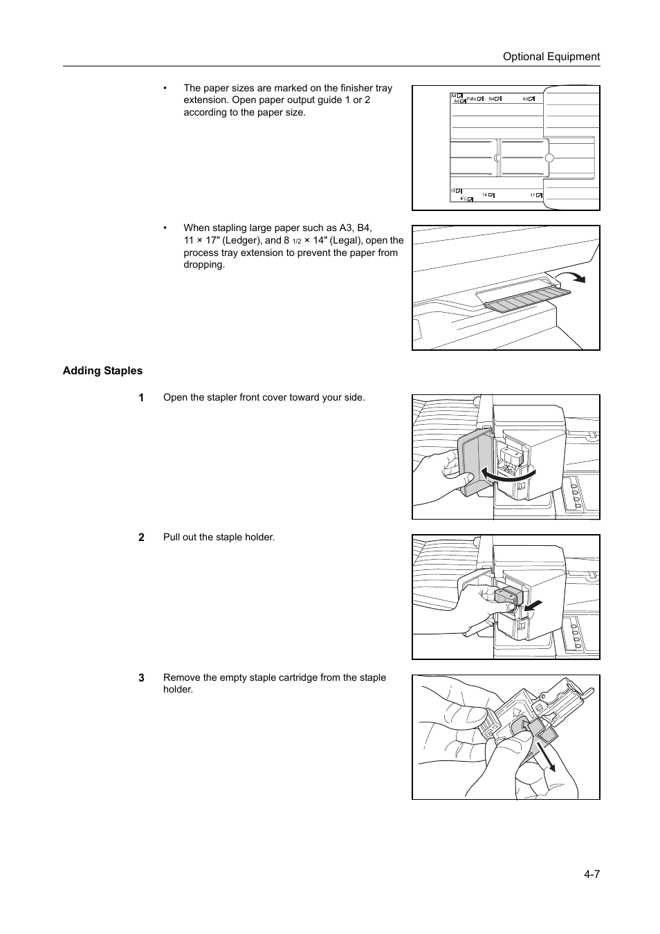 Adding staples, Adding staples -7 | TA Triumph-Adler DC 2218 User Manual | Page 66 / 114