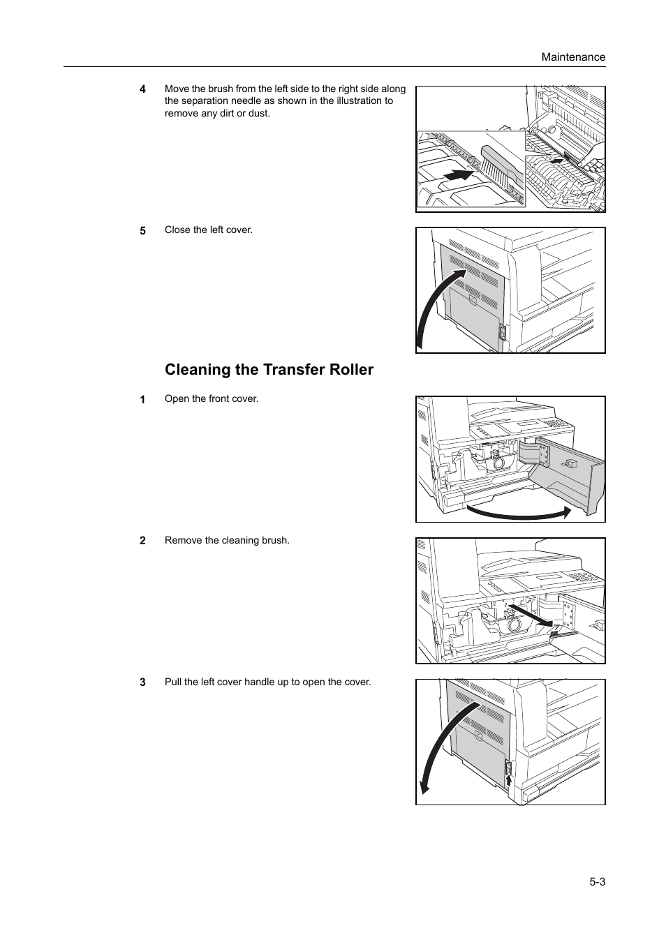 Cleaning the transfer roller | TA Triumph-Adler DC 2218 User Manual | Page 74 / 114