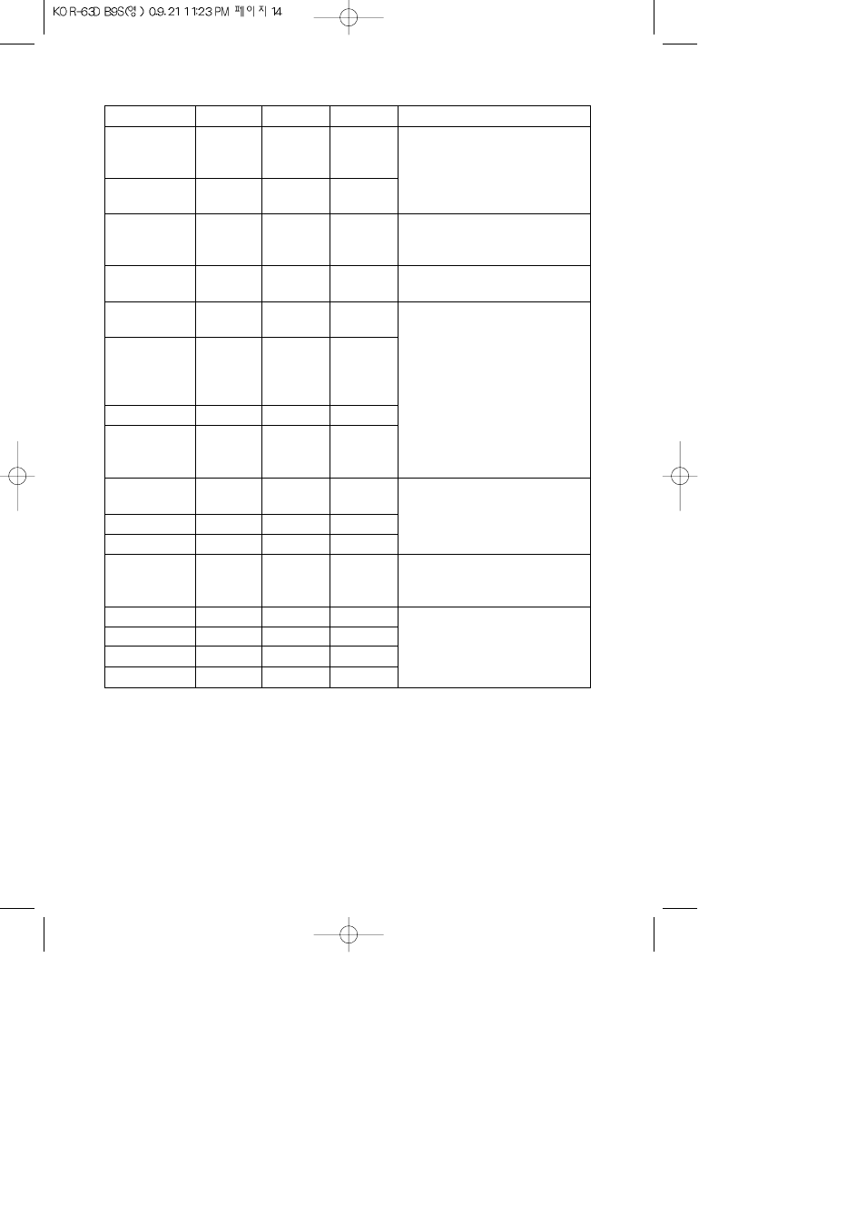 Daewoo KOR-63DB9S User Manual | Page 15 / 17