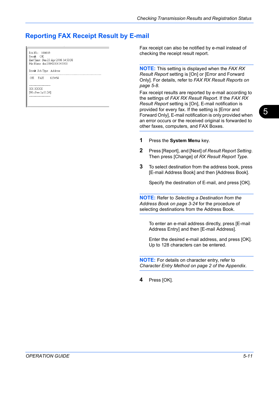 Reporting fax receipt result by e-mail -11, Reporting fax receipt result by e-mail | TA Triumph-Adler DC 2242 User Manual | Page 132 / 223