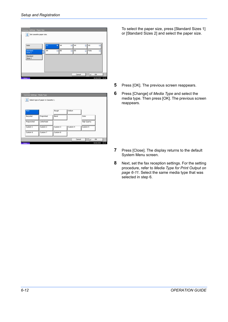Press [ok]. the previous screen reappears | TA Triumph-Adler DC 2242 User Manual | Page 145 / 223