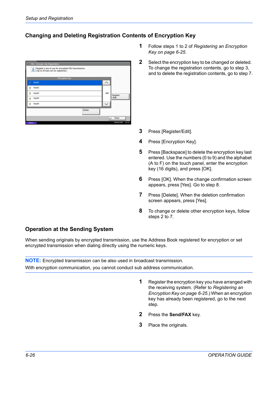 Operation at the sending system | TA Triumph-Adler DC 2242 User Manual | Page 159 / 223