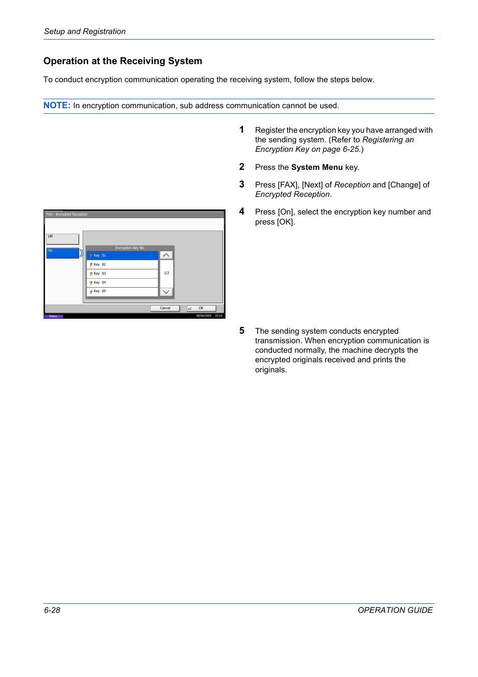 Operation at the receiving system | TA Triumph-Adler DC 2242 User Manual | Page 161 / 223