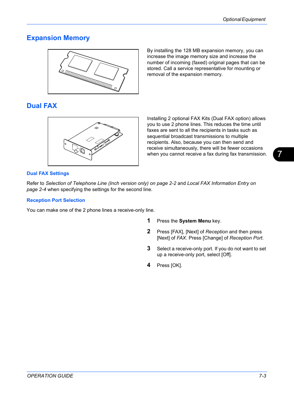 Expansion memory -3 dual fax -3, Expansion memory -3, Dual fax -3 | Dual fax | TA Triumph-Adler DC 2242 User Manual | Page 170 / 223