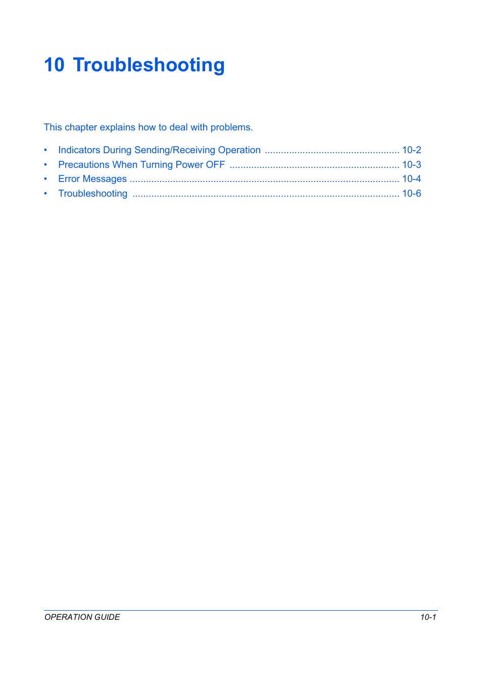 Troubleshooting, 10 troubleshooting | TA Triumph-Adler DC 2242 User Manual | Page 188 / 223