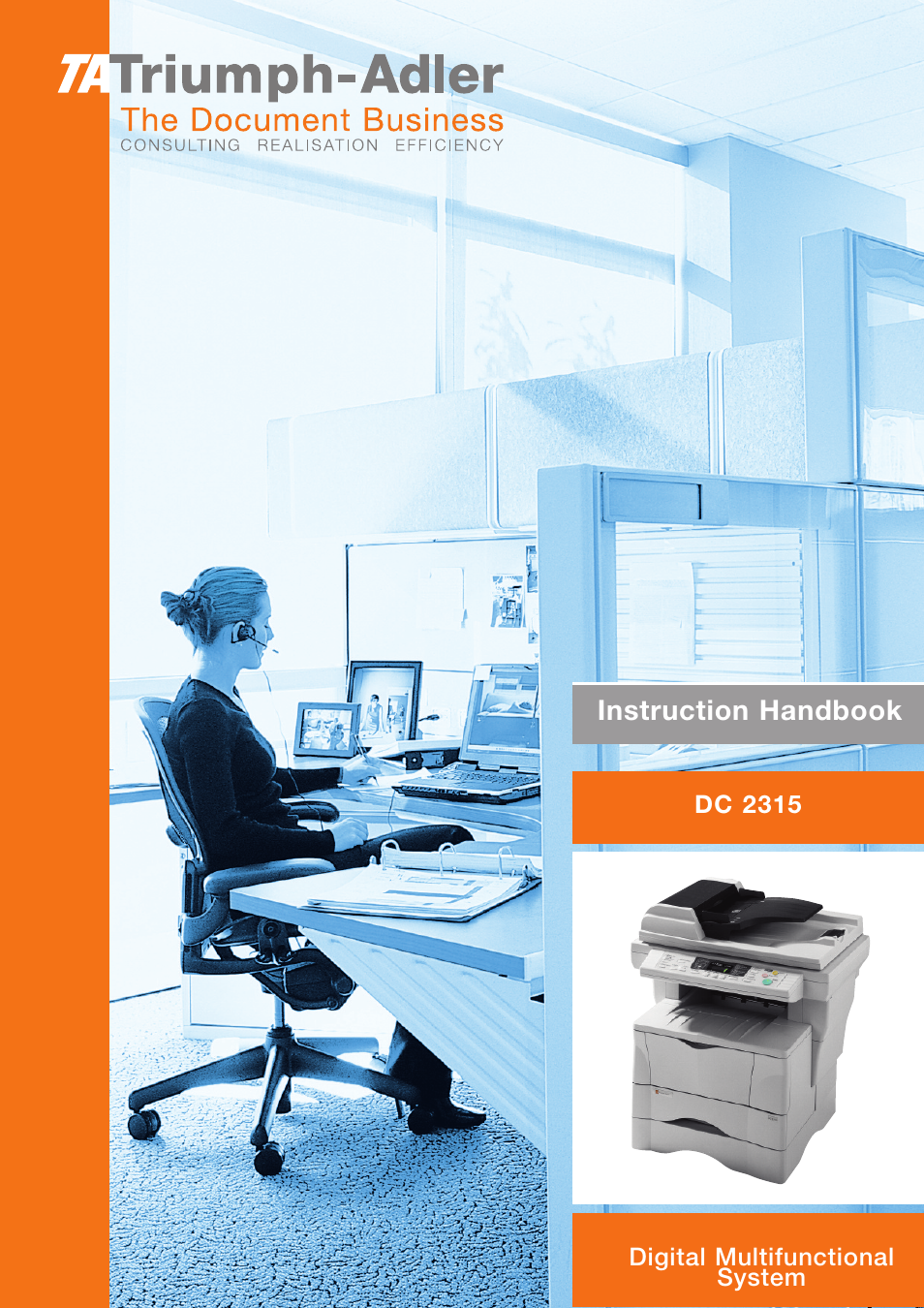 TA Triumph-Adler DC 2315 User Manual | 91 pages
