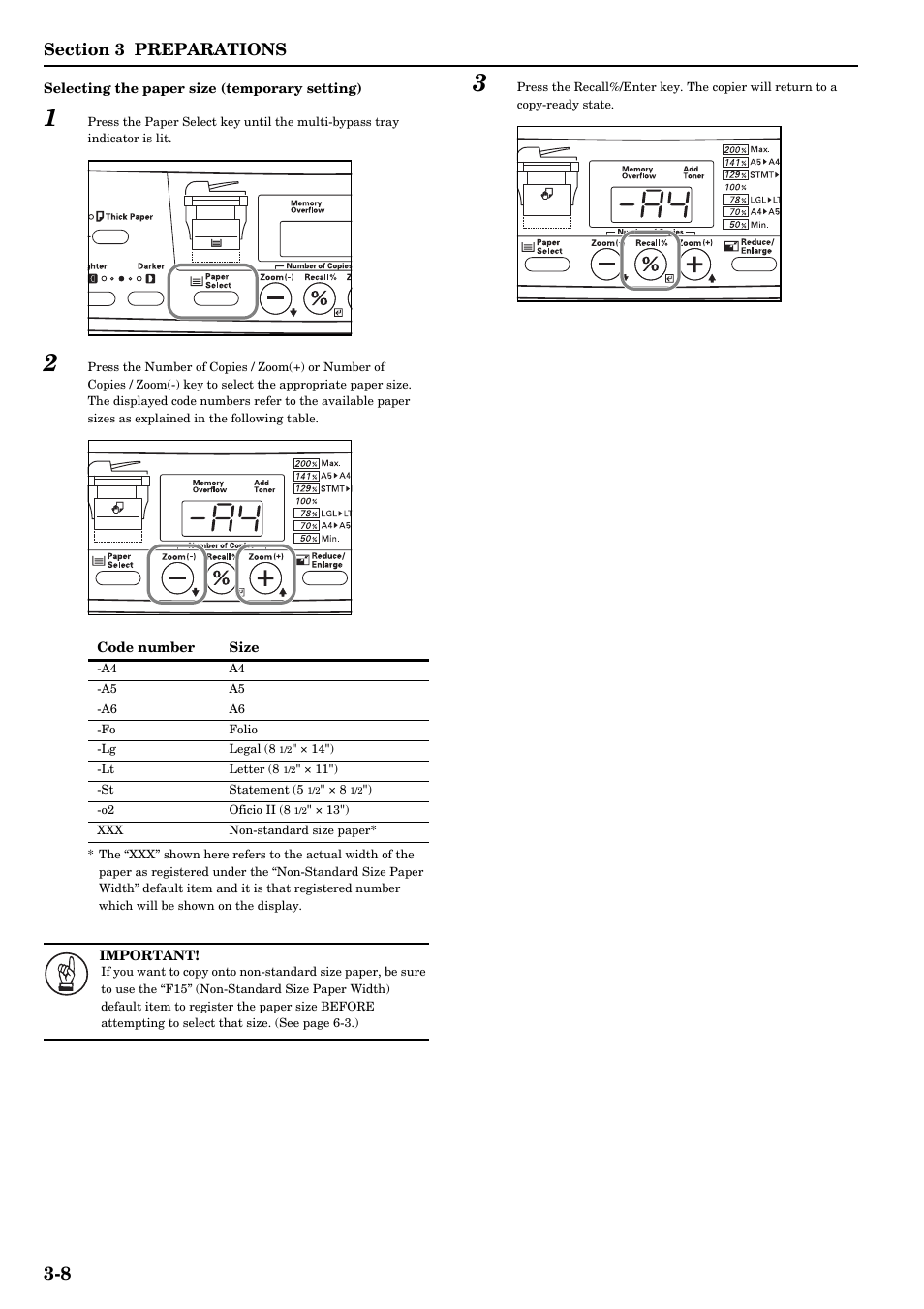 TA Triumph-Adler DC 2315 User Manual | Page 30 / 91