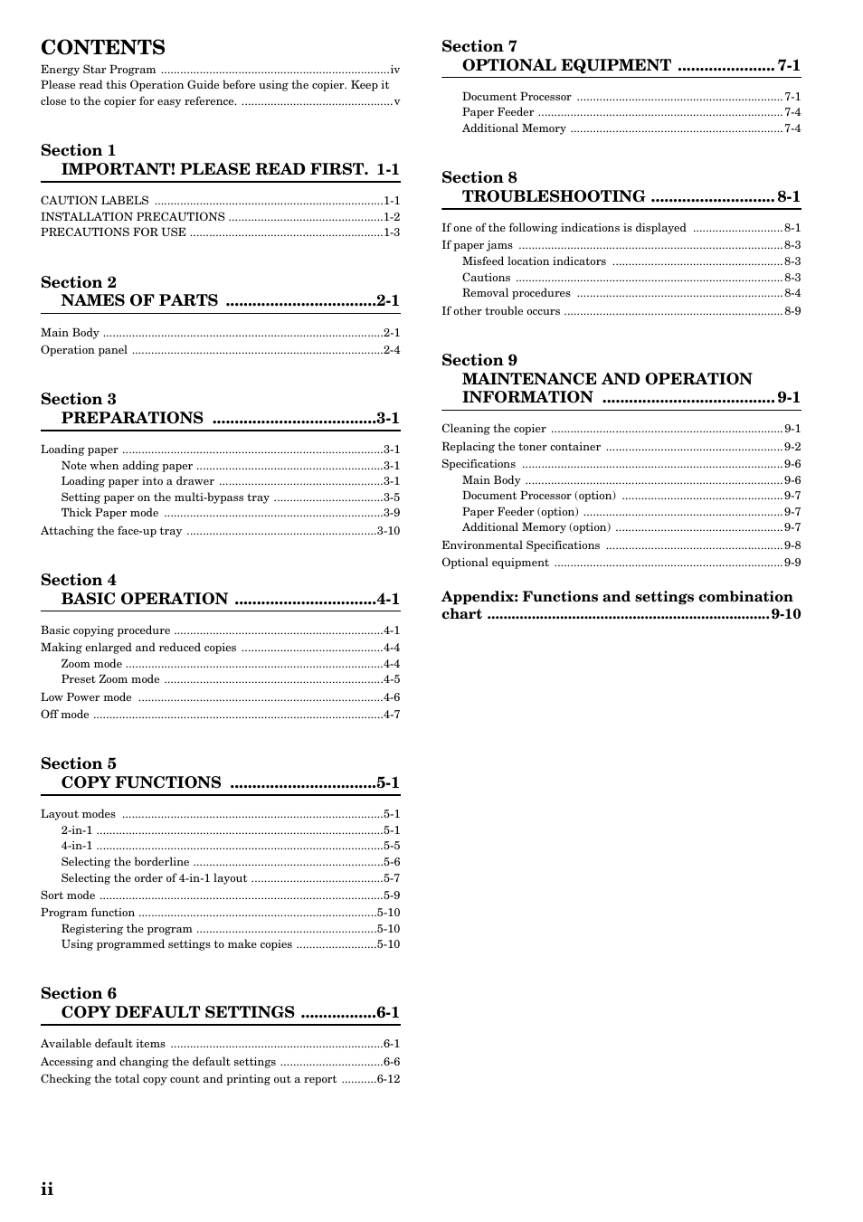 TA Triumph-Adler DC 2315 User Manual | Page 4 / 91