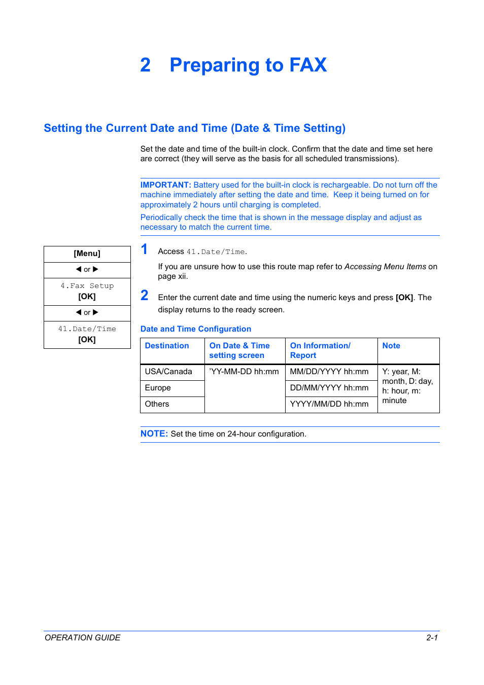 2 preparing to fax | TA Triumph-Adler DC 2316 User Manual | Page 106 / 163