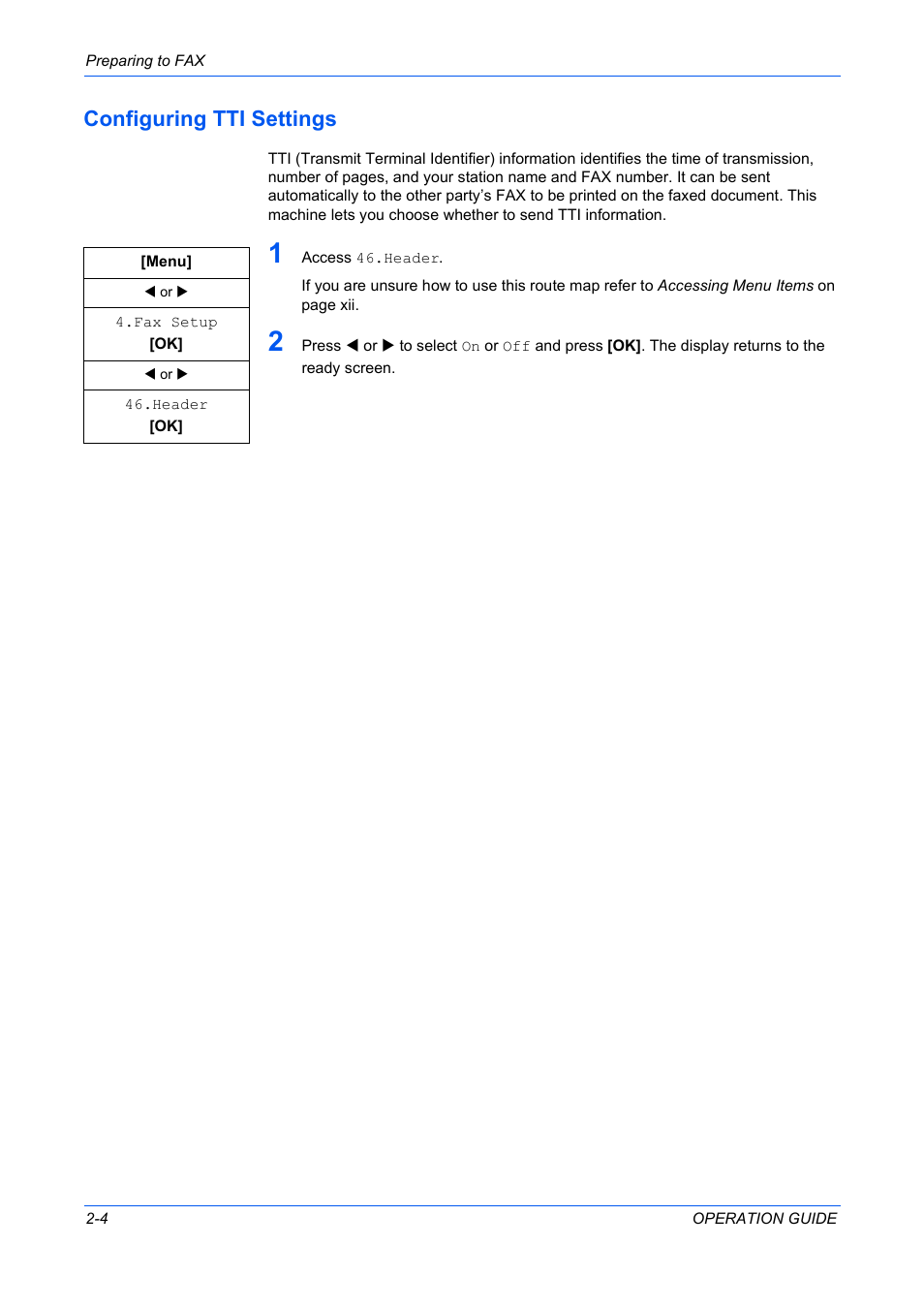 Configuring tti settings | TA Triumph-Adler DC 2316 User Manual | Page 109 / 163