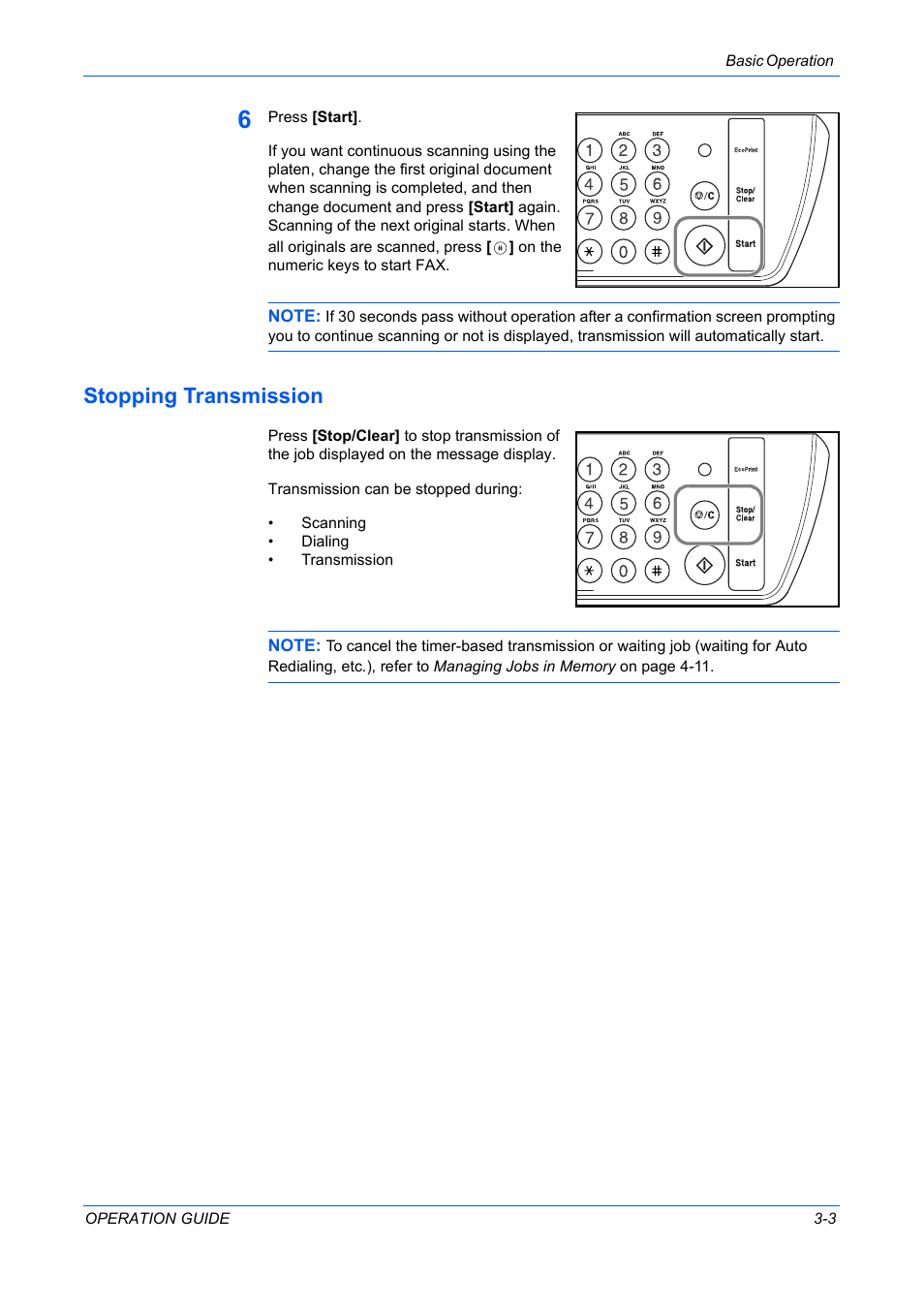 Stopping transmission | TA Triumph-Adler DC 2316 User Manual | Page 112 / 163