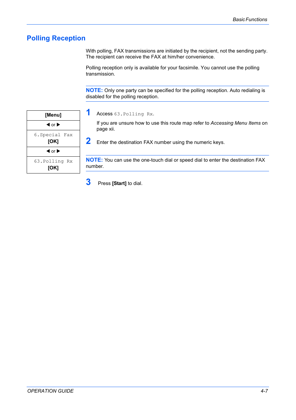 Polling reception | TA Triumph-Adler DC 2316 User Manual | Page 128 / 163