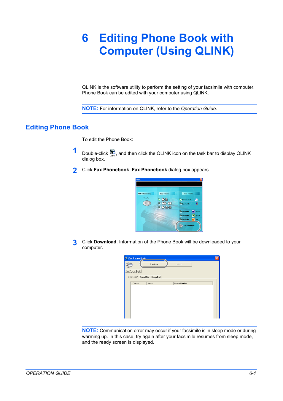 6 editing phone book with computer (using qlink) | TA Triumph-Adler DC 2316 User Manual | Page 142 / 163