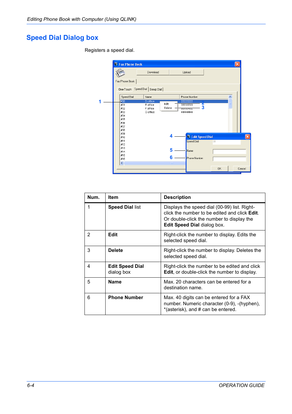Speed dial dialog box | TA Triumph-Adler DC 2316 User Manual | Page 145 / 163