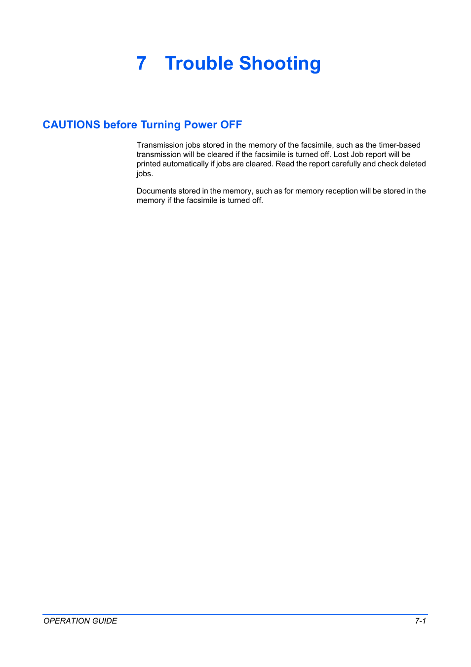 7 trouble shooting | TA Triumph-Adler DC 2316 User Manual | Page 148 / 163