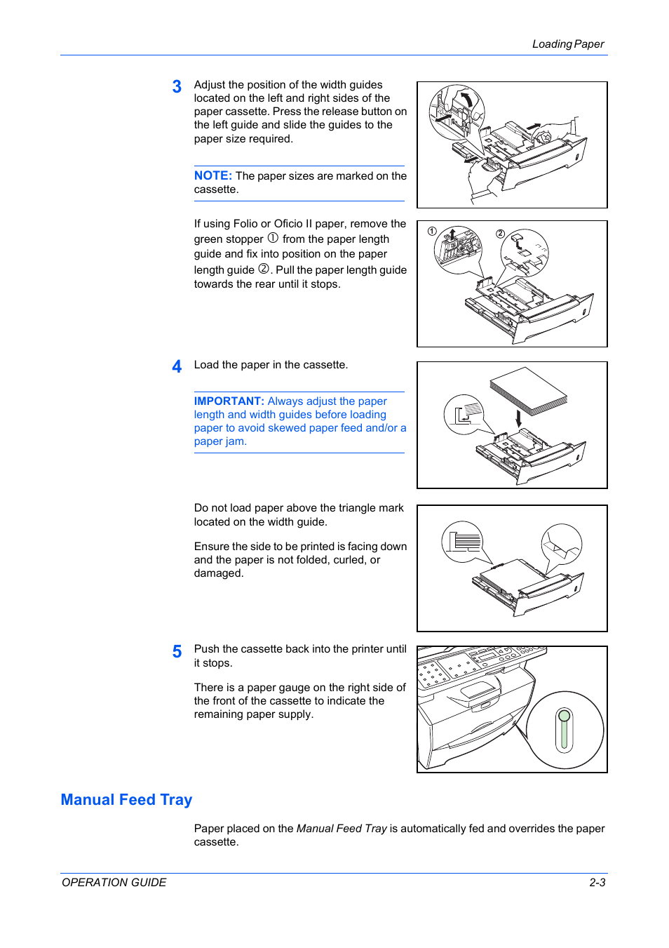 Manual feed tray, Manual feed tray -3 | TA Triumph-Adler DC 2316 User Manual | Page 29 / 163