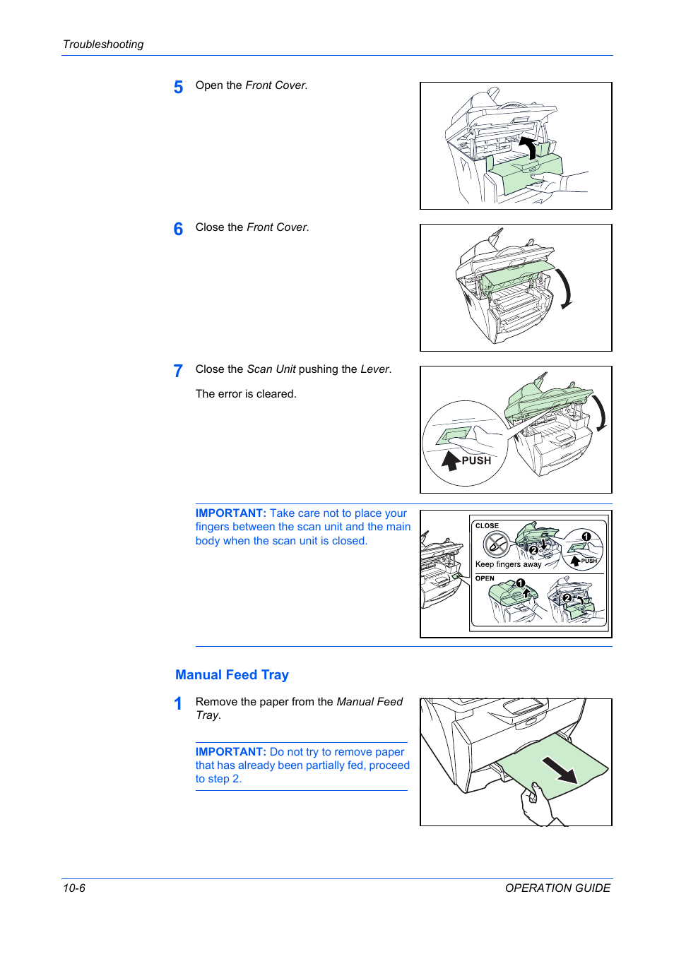 Manual feed tray, Manual feed tray -6 | TA Triumph-Adler DC 2316 User Manual | Page 80 / 163