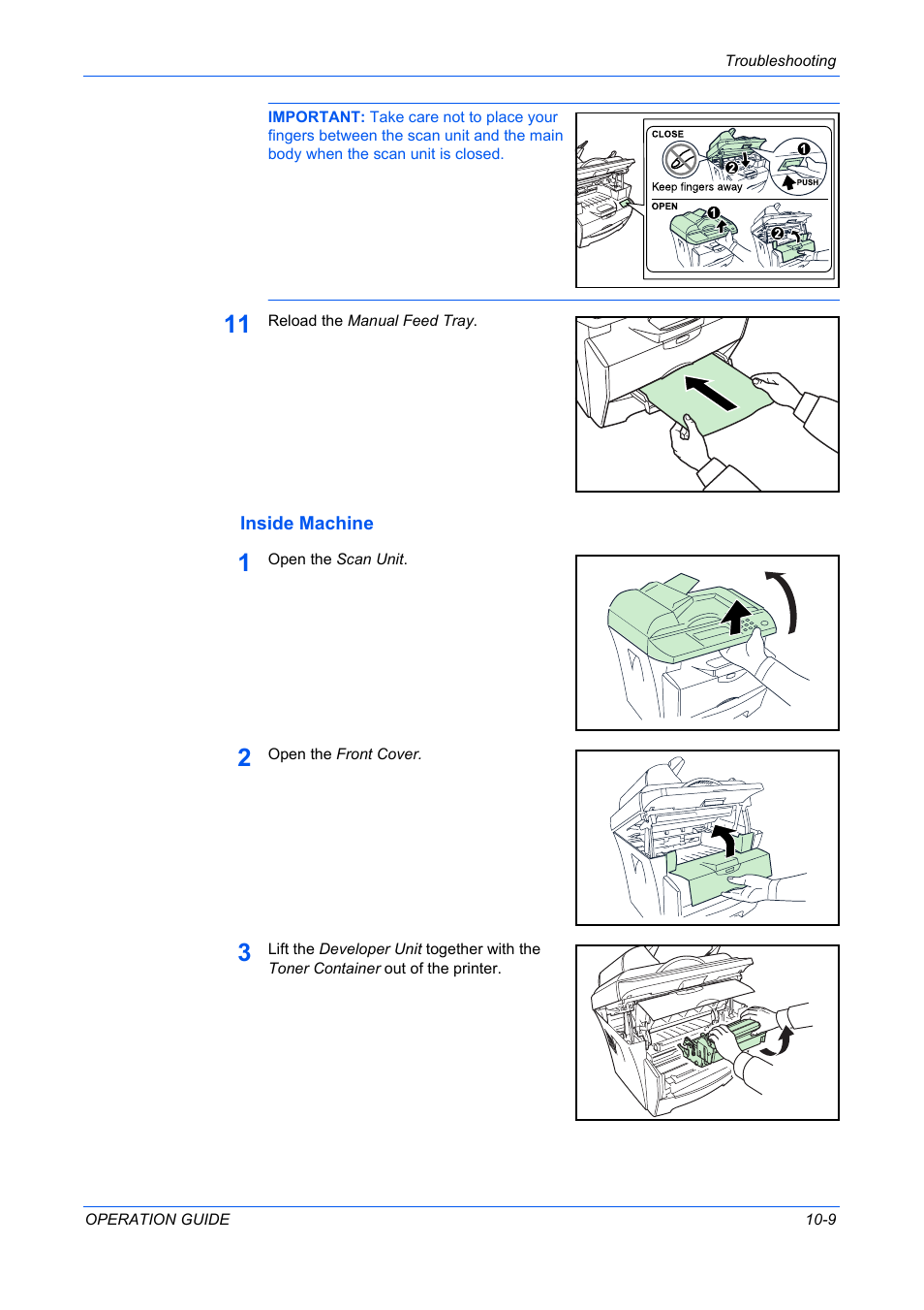 Inside machine, Inside machine -9 | TA Triumph-Adler DC 2316 User Manual | Page 83 / 163