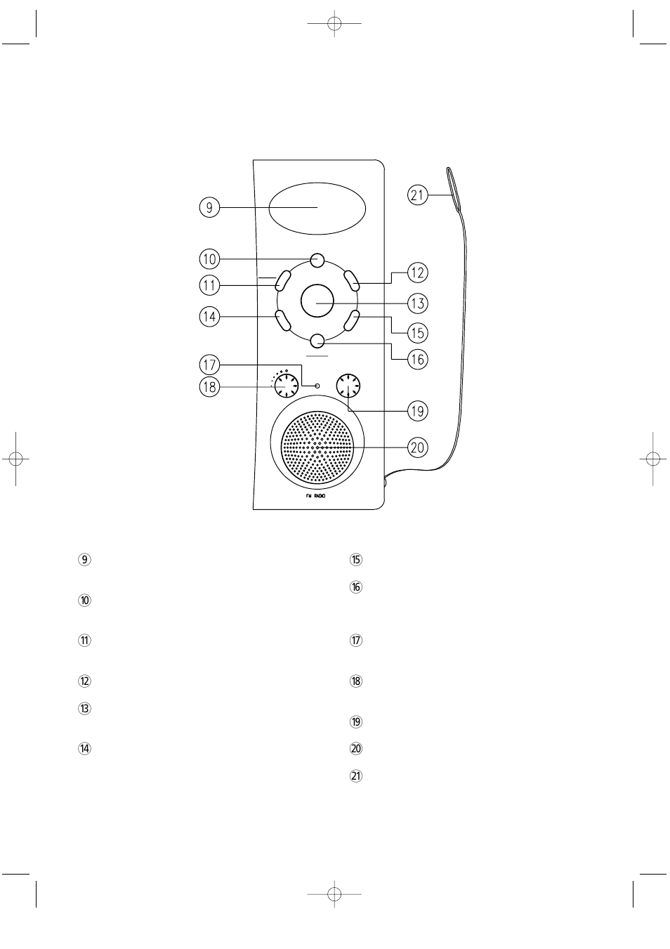 Features diagram, Continued ) | Daewoo KOR-63RA User Manual | Page 7 / 29