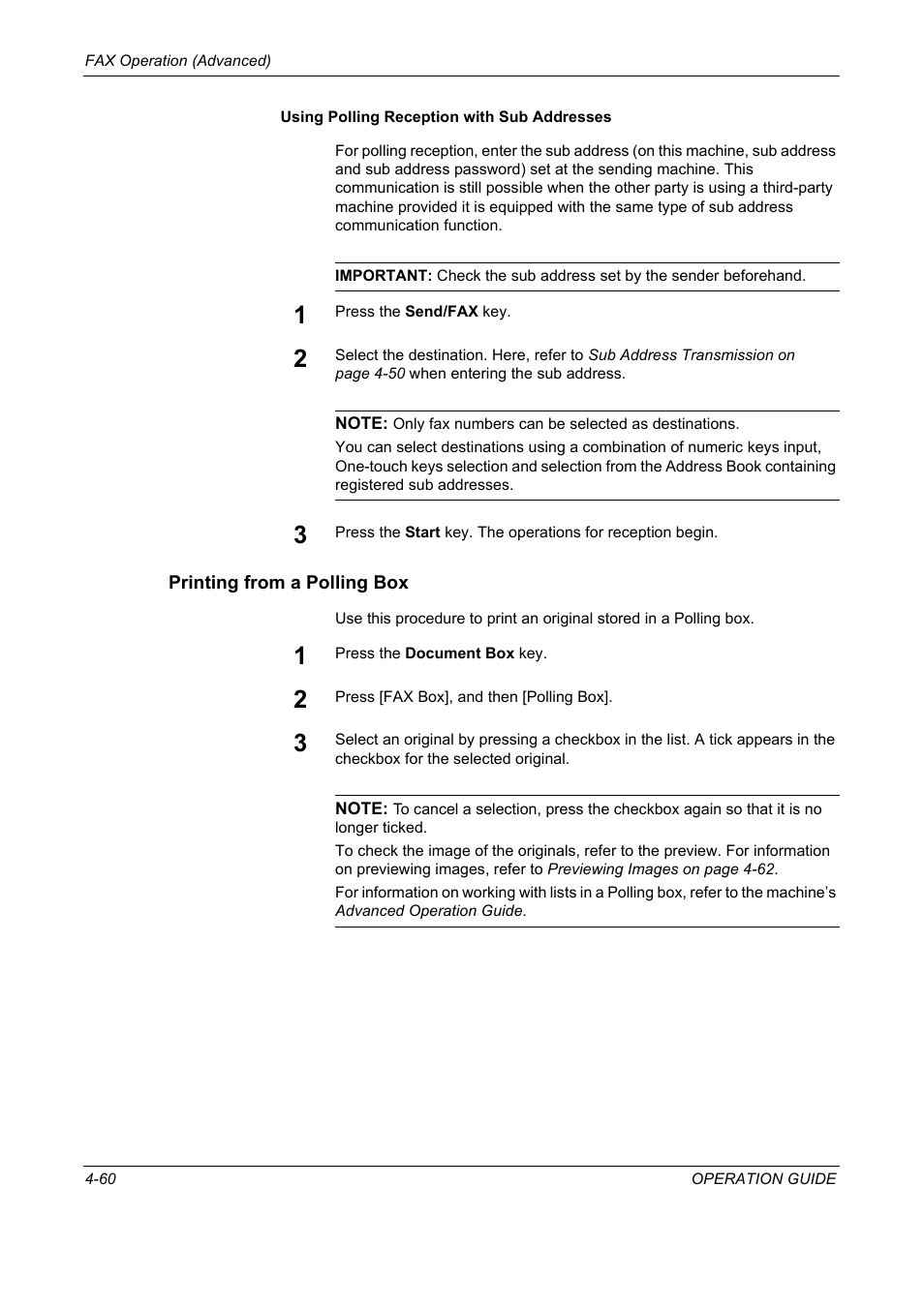 Printing from a polling box | TA Triumph-Adler DC 2325 User Manual | Page 126 / 240
