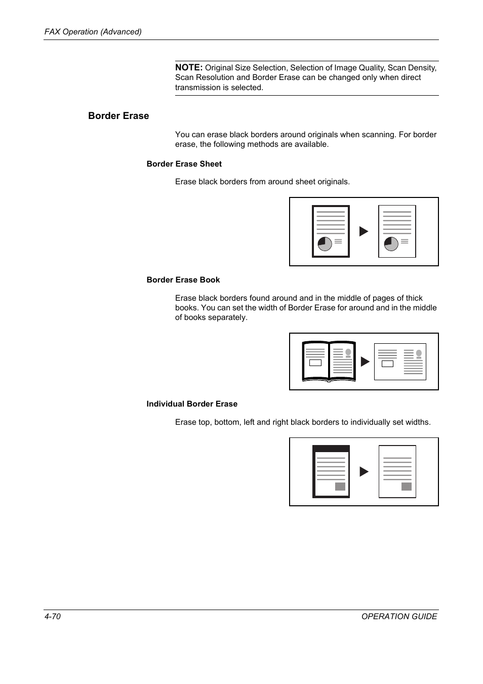 Border erase | TA Triumph-Adler DC 2325 User Manual | Page 136 / 240