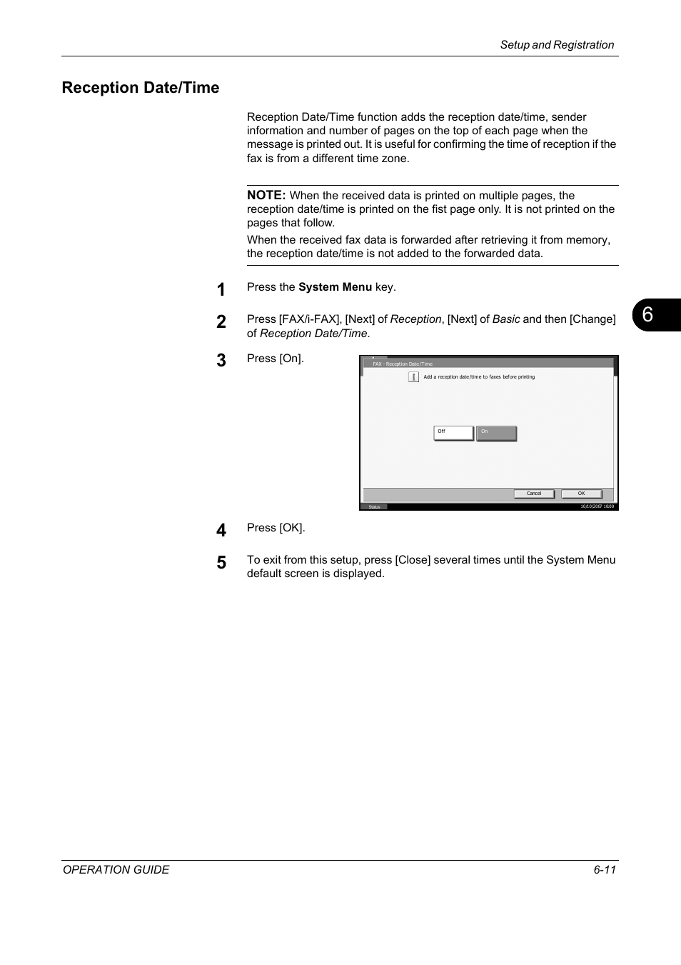 Reception date/time, Reception date/time -11 | TA Triumph-Adler DC 2325 User Manual | Page 163 / 240