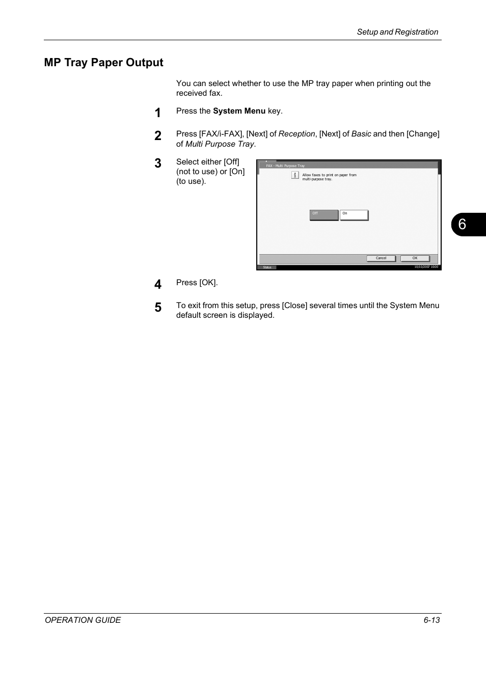 Mp tray paper output, Mp tray paper output -13 | TA Triumph-Adler DC 2325 User Manual | Page 165 / 240