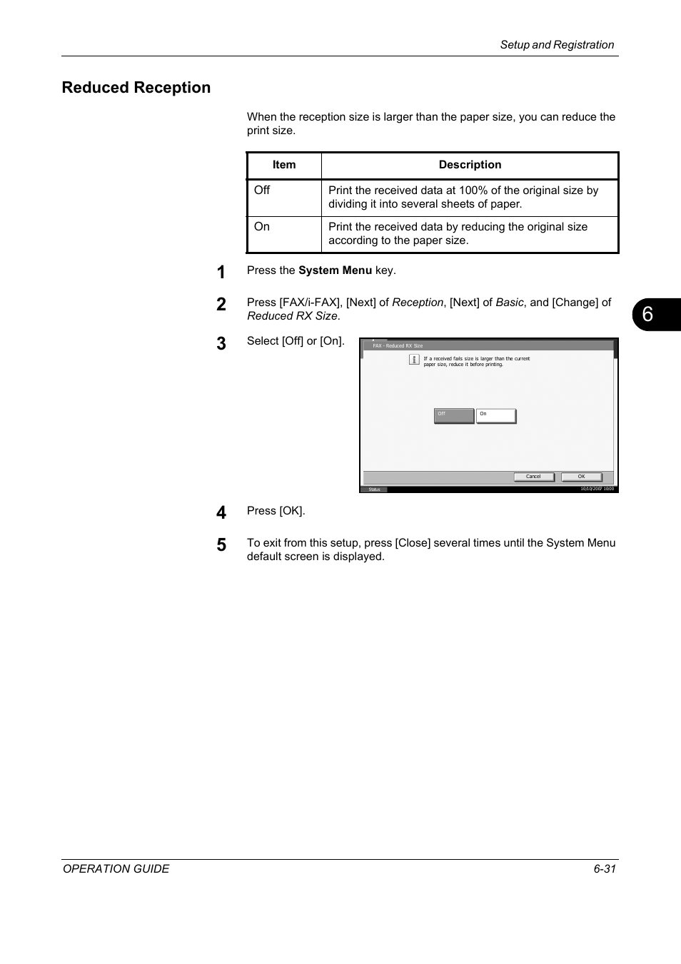 Reduced reception, Reduced reception -31 | TA Triumph-Adler DC 2325 User Manual | Page 183 / 240